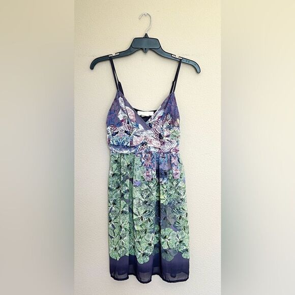 Anthropologie Staring At Stars Mini Chiffon Dress - Picture 6 of 11